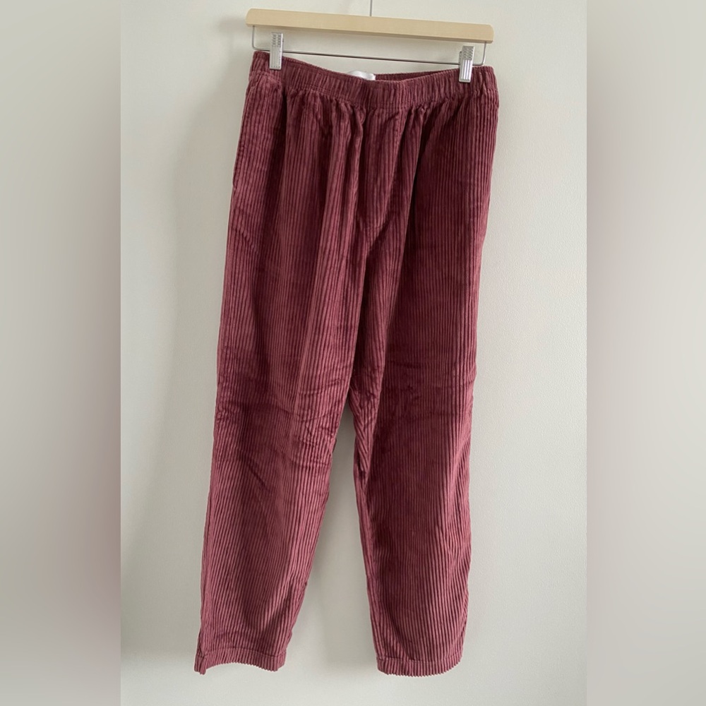 Urban Outfitters Burgundy Corduroy Trousers Size Medium